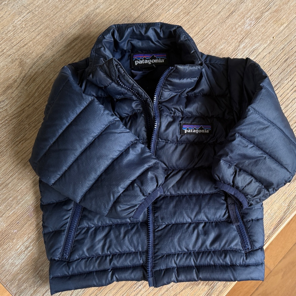 Patagonia Kids' Navy Down Sweater Jacket